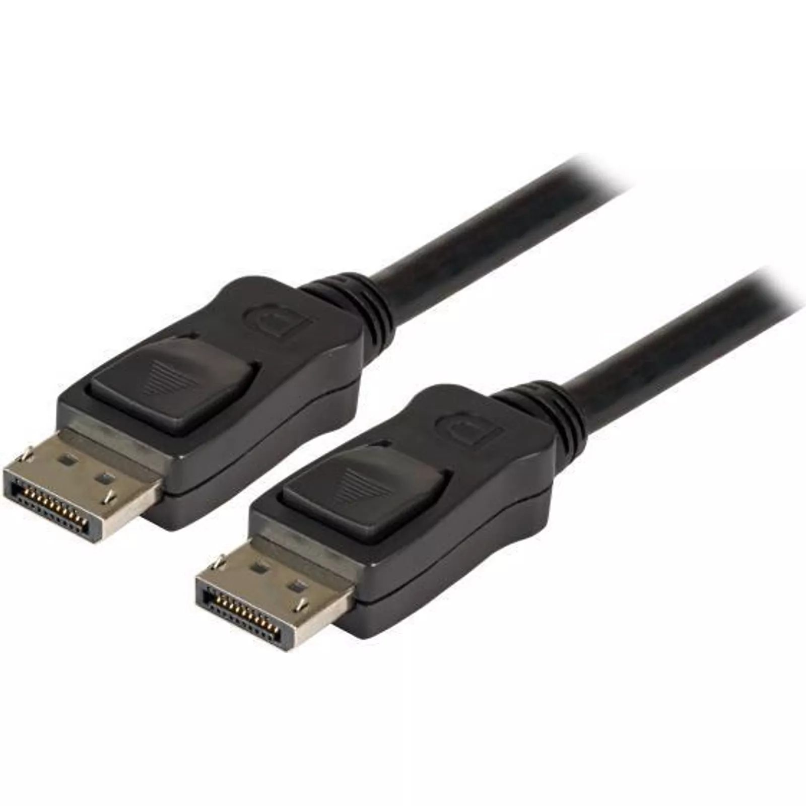 EFB-Elektronik - DisplayPort-Kabel - DisplayPort (M) bis DisplayPort (M) - DisplayPort 1.2 - 3 m - geformt, 4K Unterstützung - Schwarz