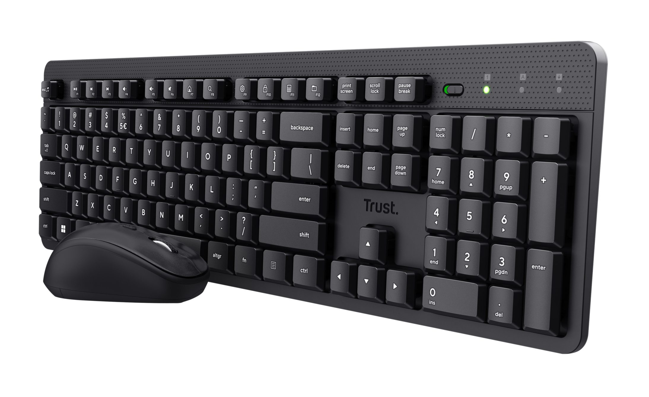 Trust Ody II - Tastatur-und-Maus-Set - DE - schwarz