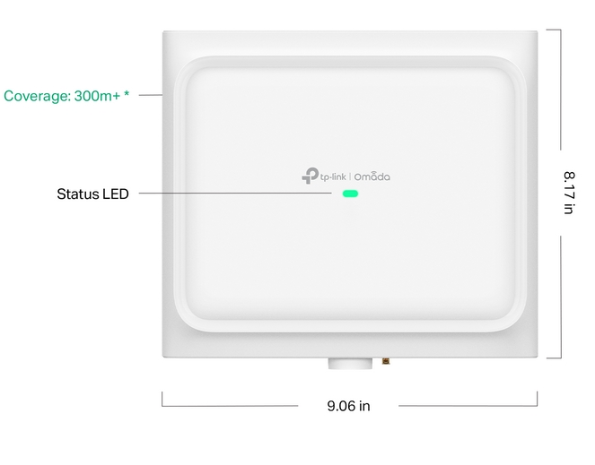 TP-LINK Omada EAP772-Outdoor - Access Point WiFi 7 B9300 Tri-Band 1x 2.5GBE (ohne Netzteil) PoE+