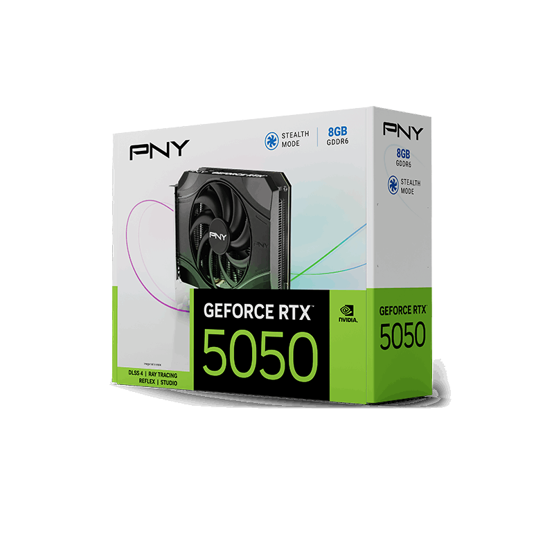 Grafikkarte GeForce RTX5050 8GB Single Fan PCIe 5.0  PNY