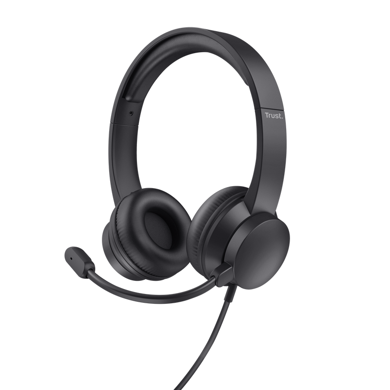 Trust Headset USB HS-201 - kabelgebunden - On-Ear - schwarz