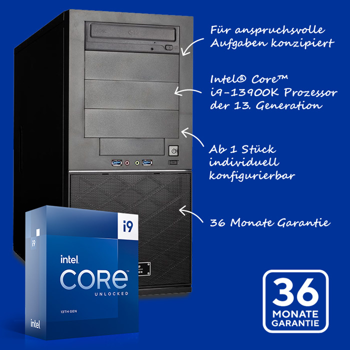 13. Generation der Intel® Core™ Prozessoren hält bei bluechip Einzug