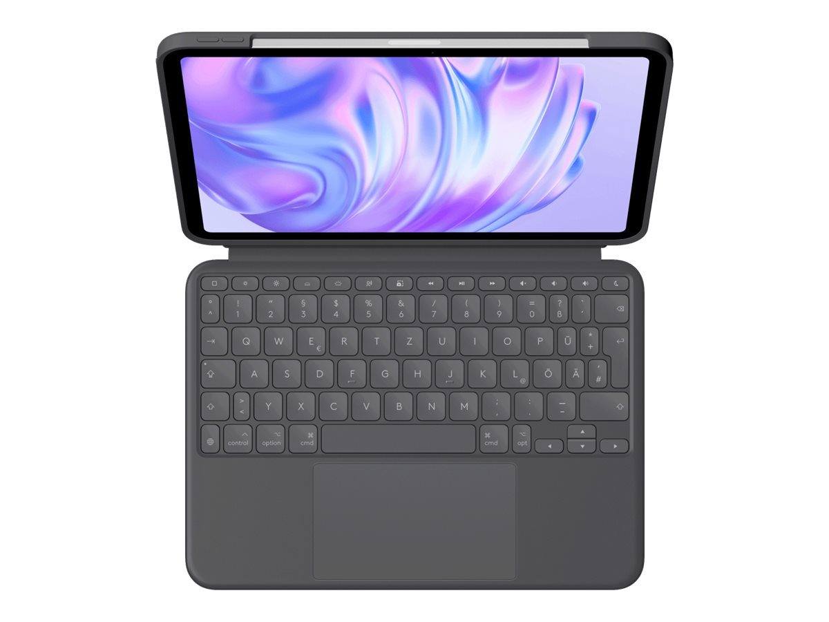 Logitech Tablet Wireless Combo Touch Tastatur und Foliohülle mit Trackpad für 11"