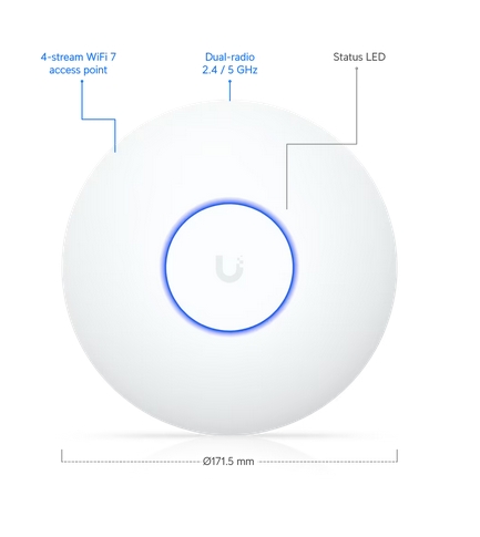 UbiQuiti UniFi U7-Lite - Indoor Drahtlose Basisstation - WiFi7