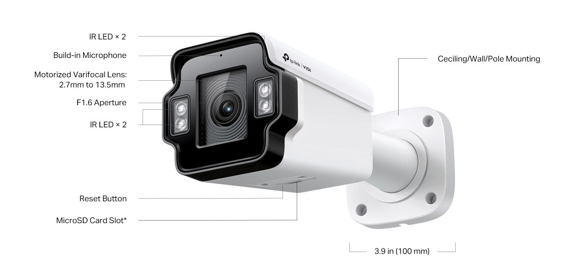 TP-Link INSIGHT S345ZI - Netzwerküberwachungskamera - Bullet - Outdoor