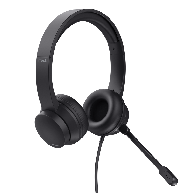 Trust Headset USB HS-201 - kabelgebunden - On-Ear - schwarz