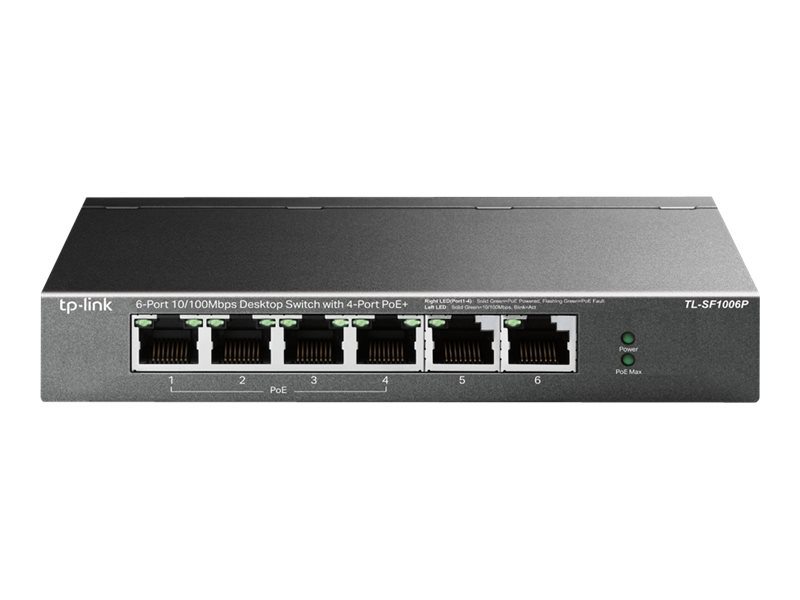 TP-LINK TL-SF1006P Switch 6-Port (4x PoE+)
