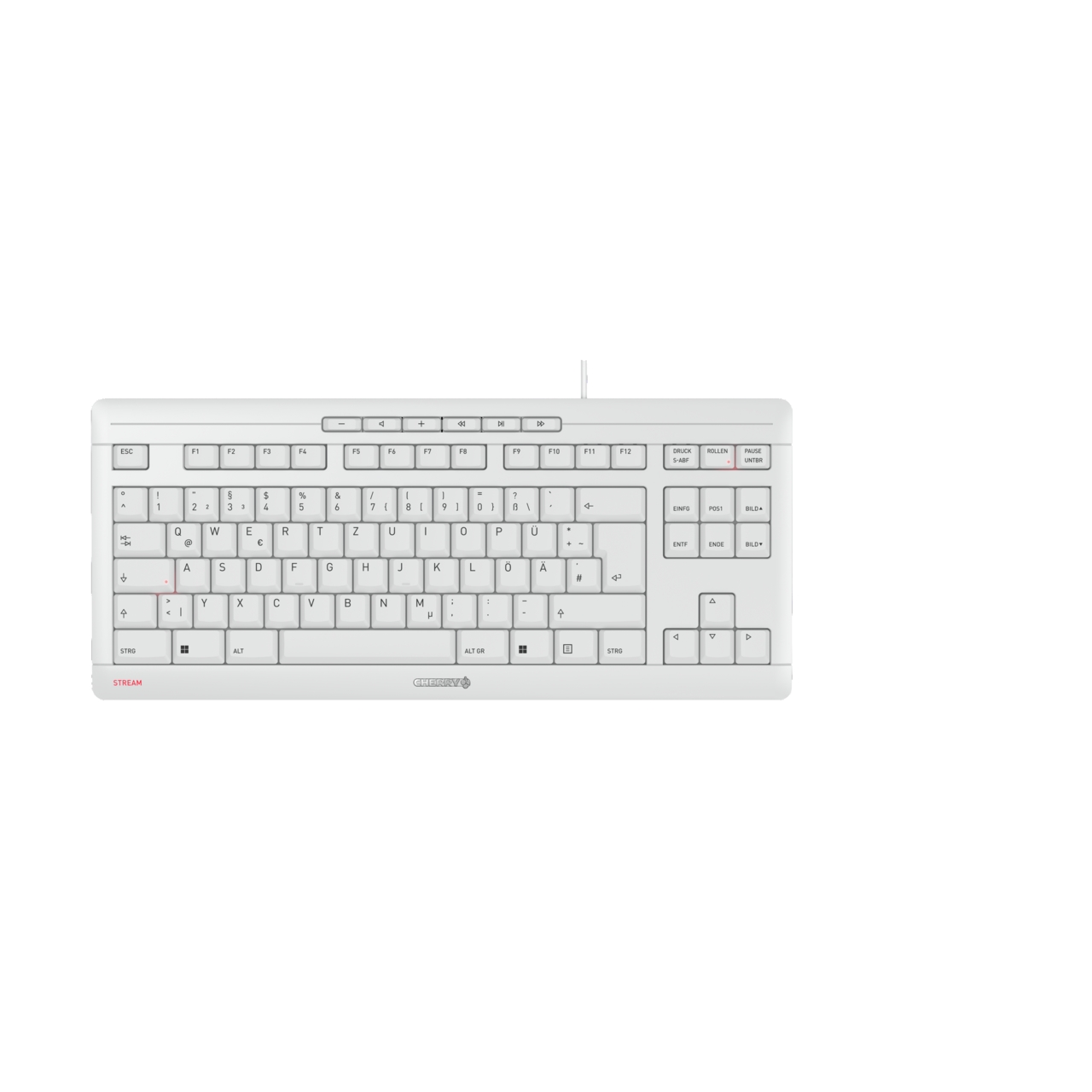 CHERRY STREAM TKL JK-8600DE-0 DE weiß-grau