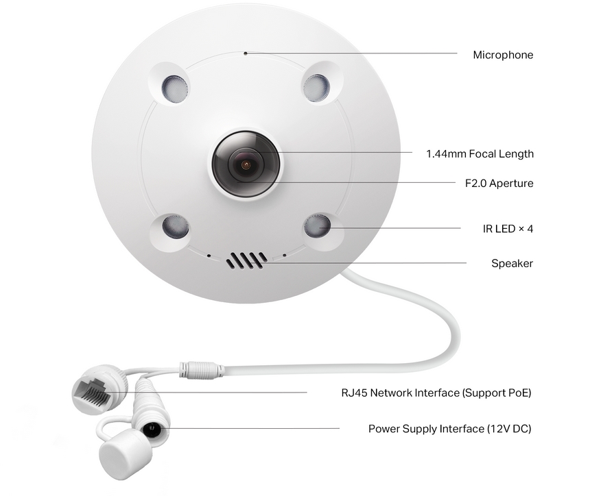 IP Kamera TP-LINK INSIGHT S655I - Fisheye - Innenbereich - Farbe 5MP