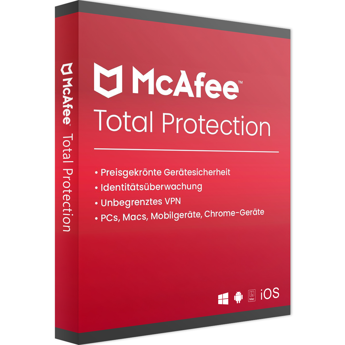 McAfee Total Protection 03-Devic, ESD Software Download incl. Activation-Key