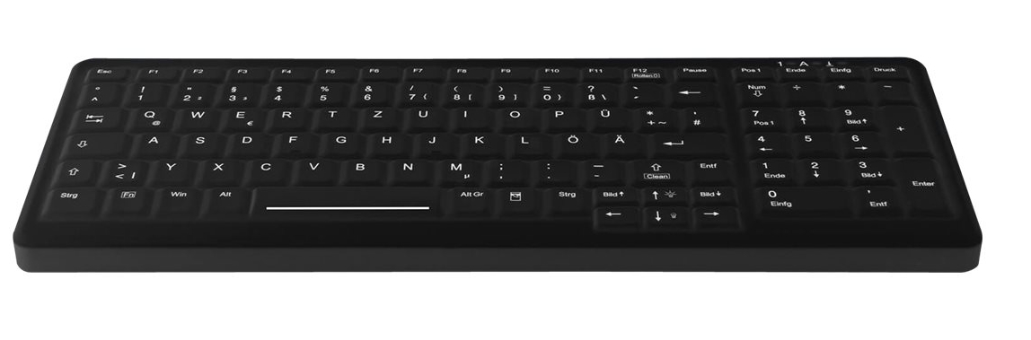 Active Key AK-CB7000F-US-B/GE - versiegelt - beleuchtete Tasten - schwarz - deutsch