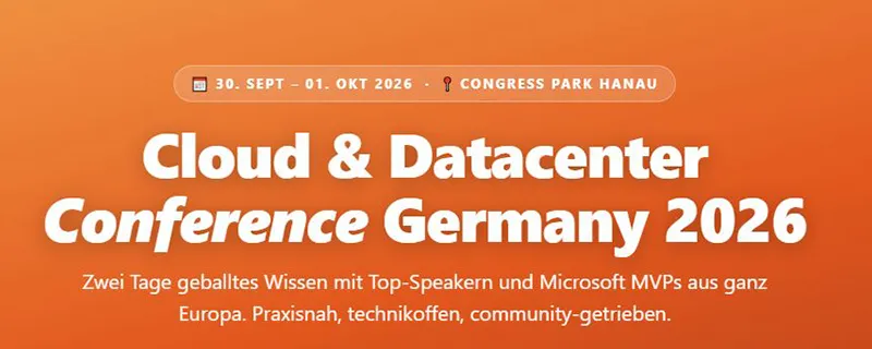Cloud & Datacenter Conference Germany 2026