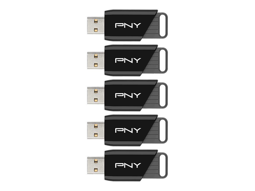 USB Flash 64 GB - PNY Attache X - USB Typ-A - 3.2 Gen 1 - Multipack x5