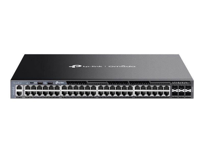 TP-Link Omada Campus SG6654X Switch - 48x 10/100/1000 RJ45 - 6x 10G SFP+ - 2x USB 2.0