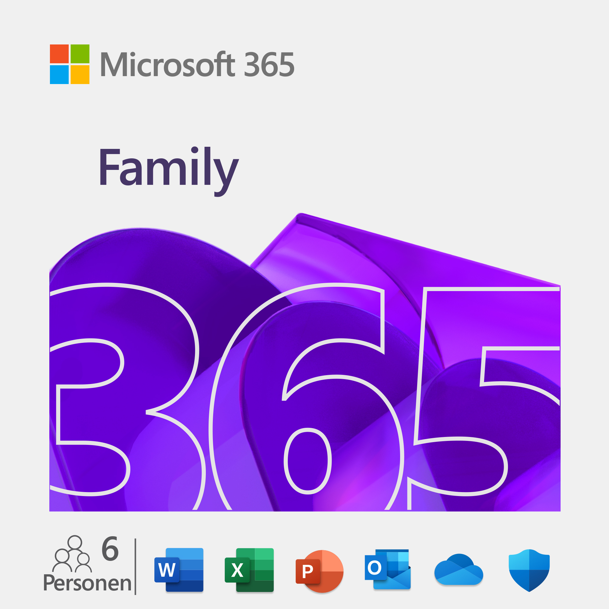 Microsoft 365 Family - 5 PCs or Macs, 1 Year - Download