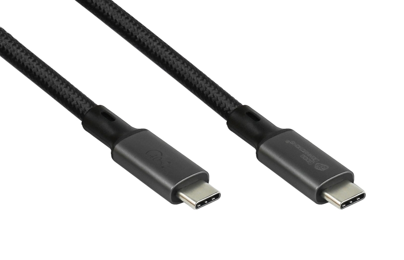 USB Type C ->C 1,5m schwarz - magnetisches USB-C Kabel