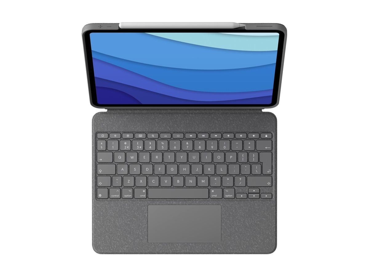 Logitech Tablet Wireless Combo Touch Tastatur und Foliohülle mit Trackpad für 11"