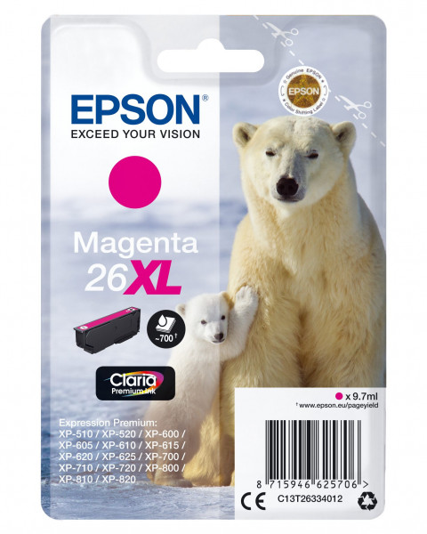 Epson 26XL Tinte Magenta 9,7ml