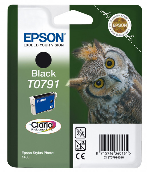 Epson T0791 Tinte Schwarz 11 ml
