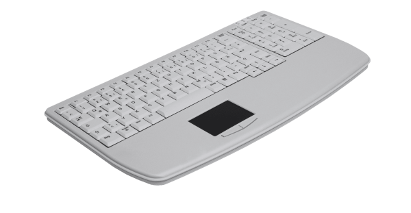 Active Key Industrie AK-7410-GP-W/GE - großes Touchpad - hellgrau - DE