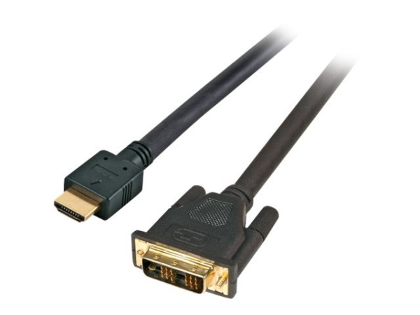 Monitorkabel HighSpeed HDMI™ - DVI Kabel,HDMI - DVI 24+1 St-St 1m, schwarz