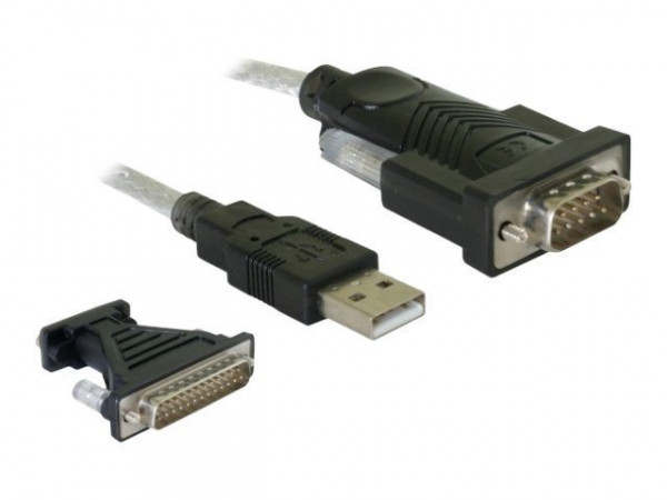 USB 2.0 Serial Adapter - 9/25 S/S (Delock)