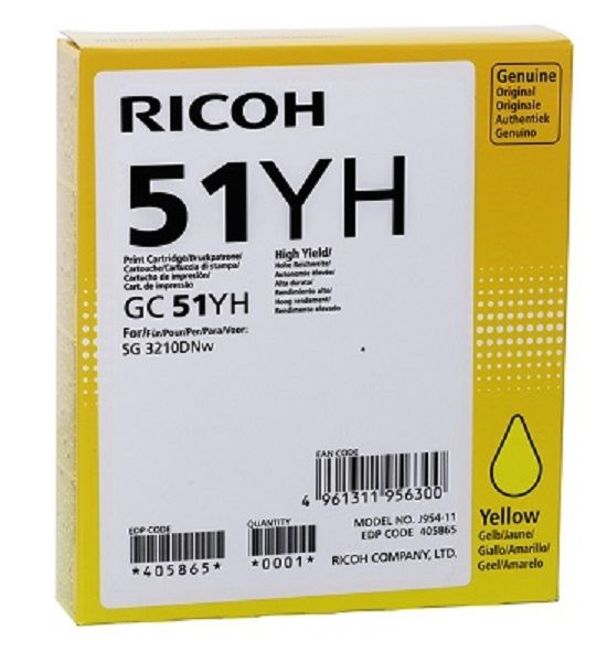 Ricoh SG3210DNw Gel Gelb HY ca. 2.500 Seiten nach ISO 24711