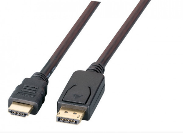 Monitorkabel DisplayPort auf HDMI S/S 1,0m schwarz FullHD