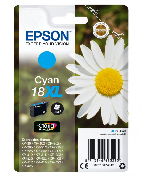Epson 18XL Tinte Cyan 6,6 ml