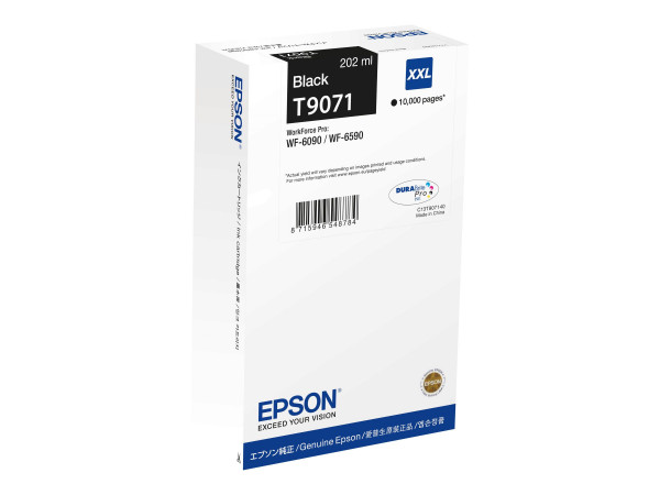 Epson T9071 XXL Tinte Schwarz 10.000 Seiten