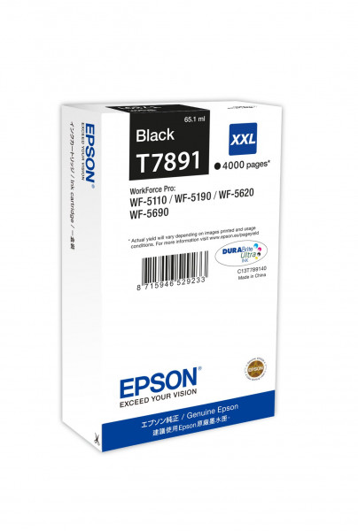 Epson T7891 XXL Tinte Schwarz 65,1 ml
