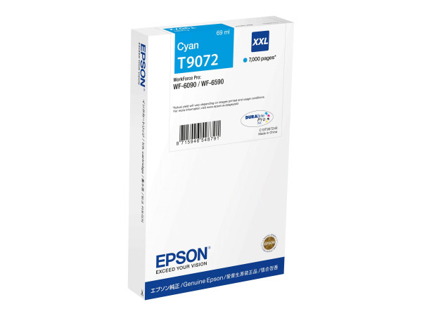 Epson T9072 XXL Tinte Cyan