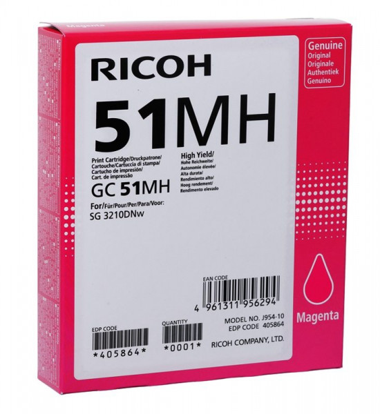 Ricoh SG3210DNw Gel Magenta HY ca. 2.500 Seiten nach ISO 24711