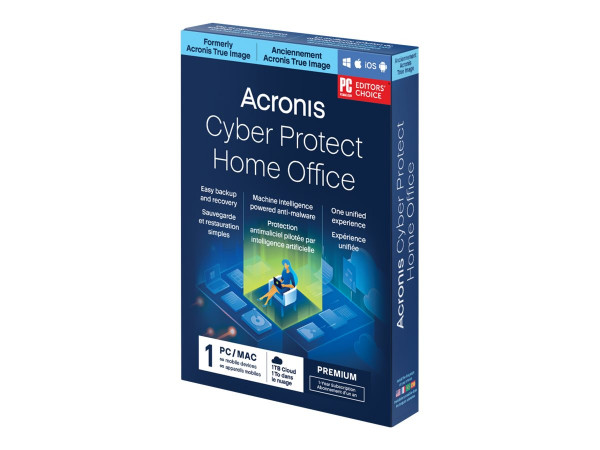 Acronis Cyber Protect Home Office Premium - Abonnement-Lizenz (1 Jahr) - 1 Computer, 1 TB Speicherp