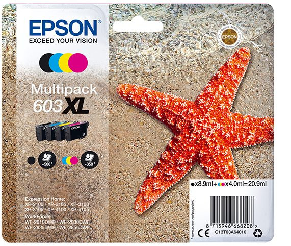 Epson 603XL Multipack 4er-Tinte (B/Y/C/M)