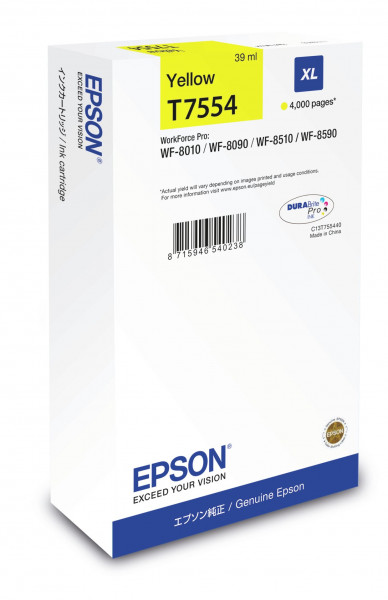 Epson T7554 XL Tinte Gelb