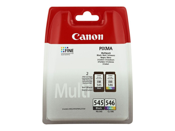 Canon PG-545/CL-546 Multipack 2er-Tinte (BK/C/M/Y)