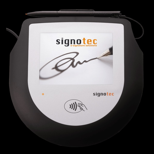 Signotec Pad Omega NFC - Unterschriften-Terminal mit Farbdisplay