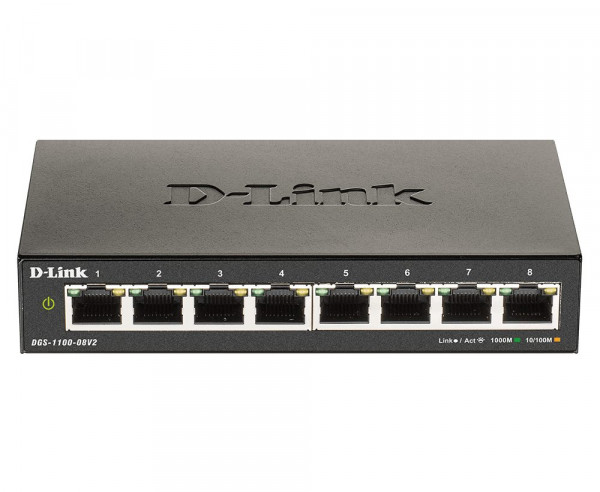 D-Link DGS-1100-08V2/E - Switch Smart Managed