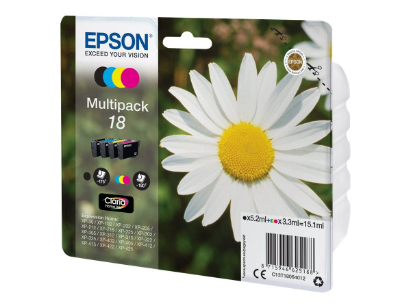 Epson 18 Multipack 4er-Tinte (BK/C/M/Y)