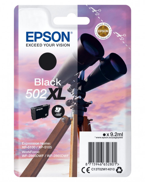 Epson 502XL Schwarz 9,25 ml