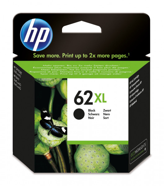 HP 62XL Tinte Schwarz 600 Seiten