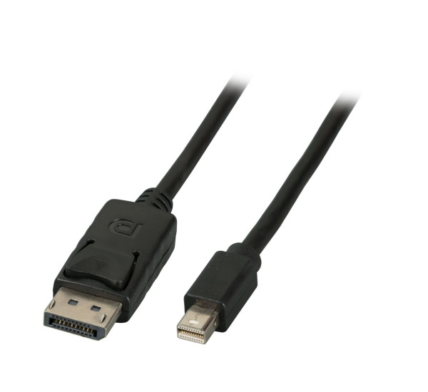 Anschlusskabel Mini DisplayPort Stecker auf DisplayPort Stecker - schwarz - 3m