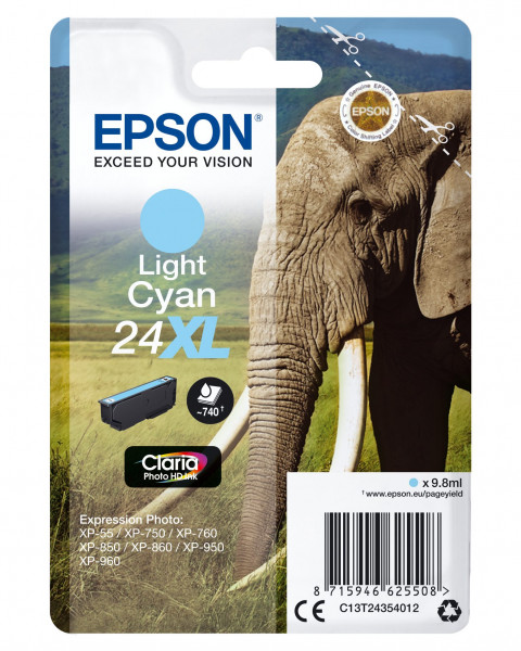 Epson 24XL Tinte Cyan 9,8 ml