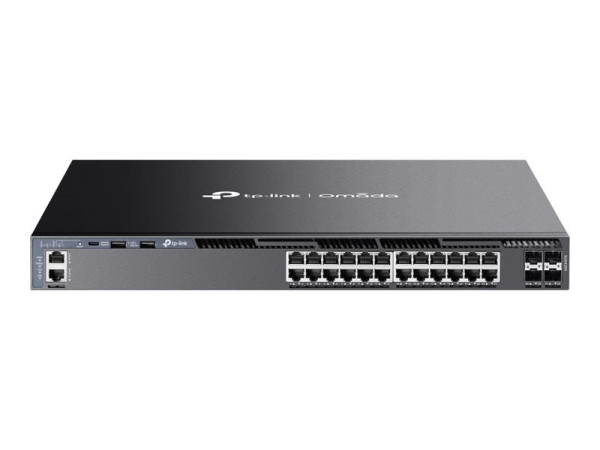 TP-LINK Omada SG6428X V1 - Switch - L3 - managed - 24 x 10/100/1000 + 4 x 10 GB Ethernet SFP+ (Upli