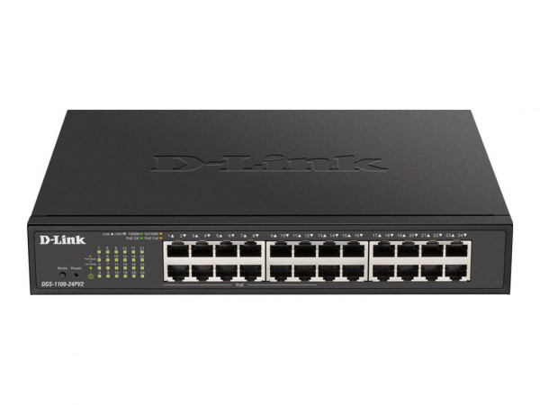 D-Link DGS-1100-24PV2/E - Switch - Smart Managed (12x PoE+ 100W)