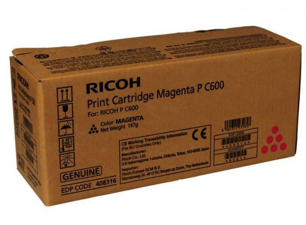 Ricoh Print Cartridge Magenta PC600 für ca.12.000 Seiten nach ISO/IEC 19752