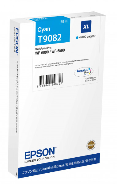 Epson T9082 XL Tinte Cyan