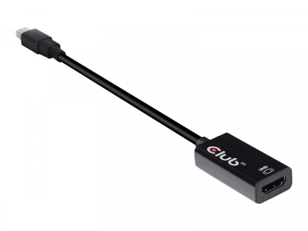 Club 3D Mini DisplayPort 1.4 auf HDMI 2.0a HDR 4K 60Hz Aktiver Adapter
