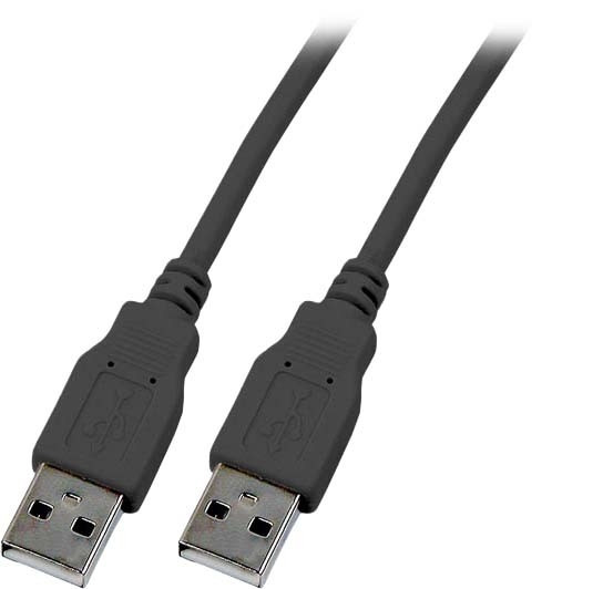 USB Kabel S/S A->A 1,0m schwarz USB2.0